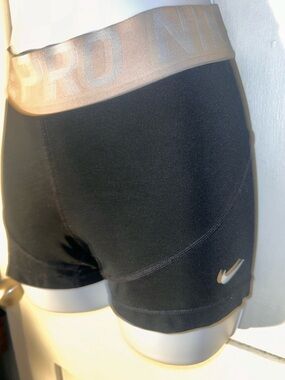 Nike Black Compression Shorts with Waistband